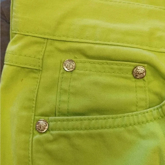 Versace Authentic Lime  Green Jeans Size 29 - Picture 15 of 16